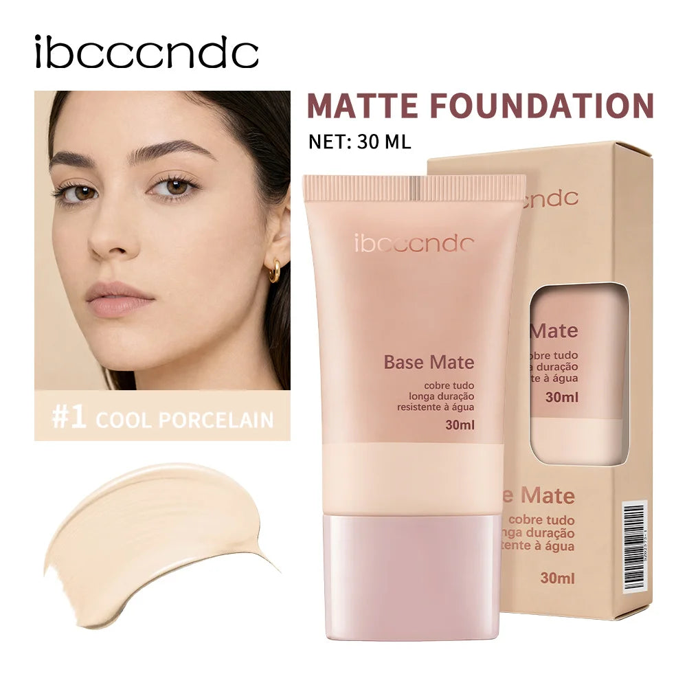 Matte Foundation Natural Coverage Smooth Skin-Friendly Deep Skin-Nourishing Long-Lasting & Waterproof Gentle Cares Foundation Oasis Select Cool Porcelain
