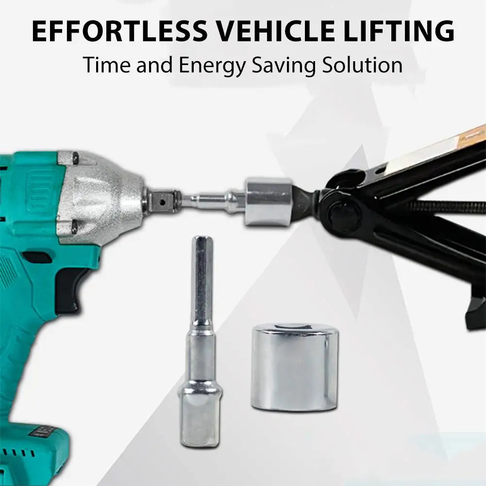 Electric Drill Scissor Jack Adapter – Impact Wrench Socket Set