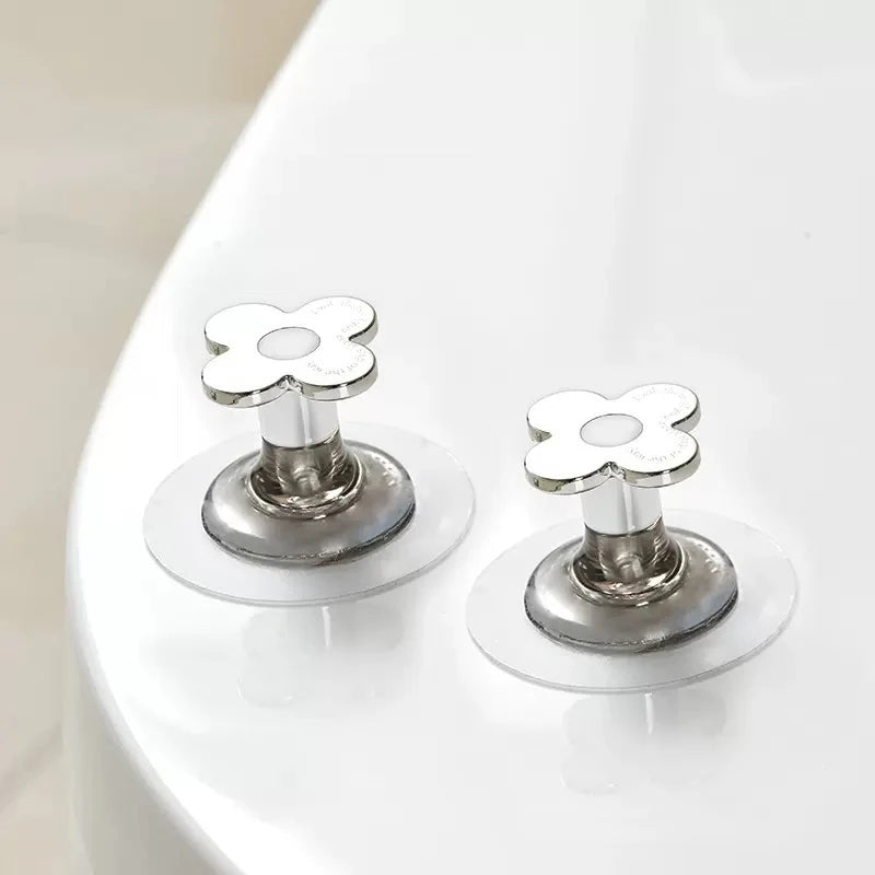 Toilet Lid Lifter Set Self-Adhesive Toilet Seat Lifter Avoid Touching Toilet Cover Handle Bathroom Accessories For Office Home Oasis Select B-2PCS