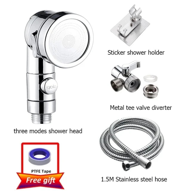 New Handheld Faucet Diverter Valve Shower Head For Home Bathroom Kitchen Faucet Adapter Set Adjustable Diverter Valve Faucet Oasis Select SIiver set C