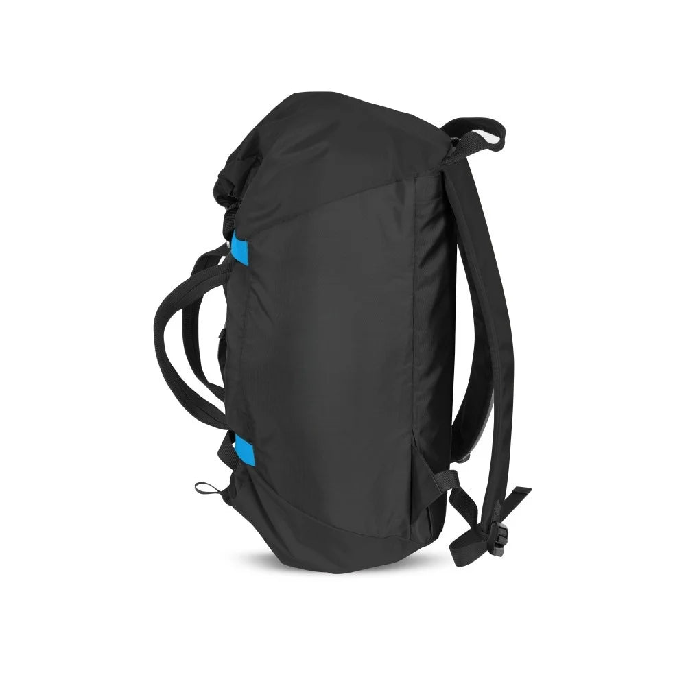 25L Climbing Rope Backpack with Rope Tarp Blanket Tote Outdoor Sports Rope harnesses quickdraws Organized Storage Bag Oasis Select black
