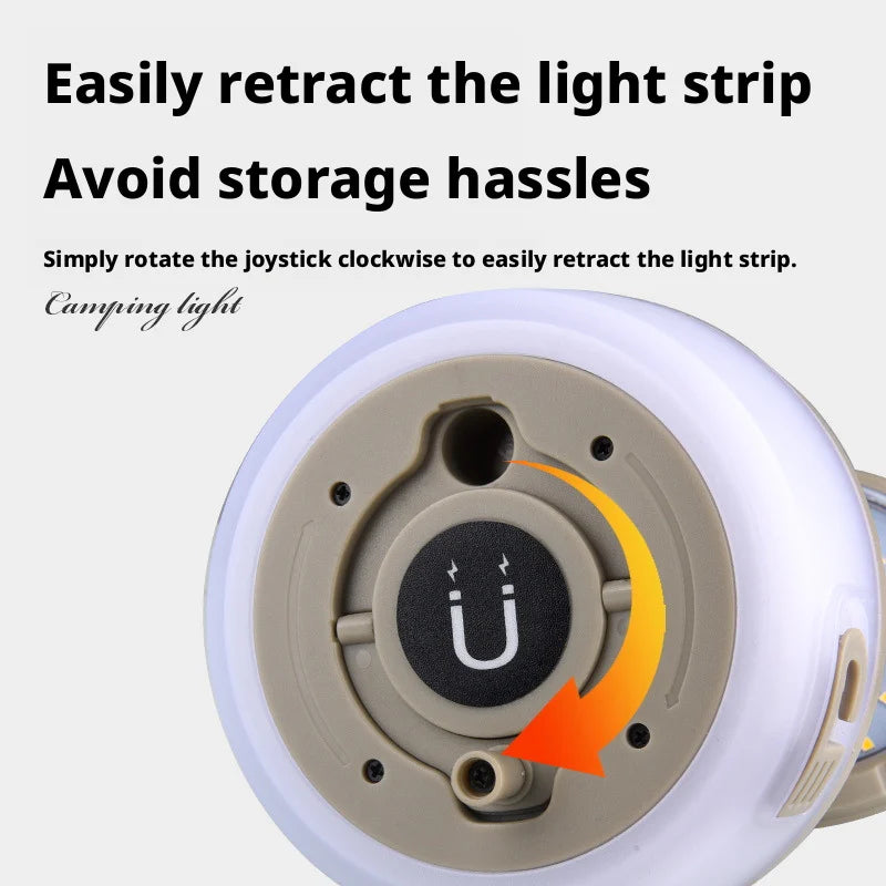 Multi-Functional Magnetic Absorption Expandable Camping Lamp Outdoor Portable Light for Camping Hiking and Outdoor Adventures Oasis Select