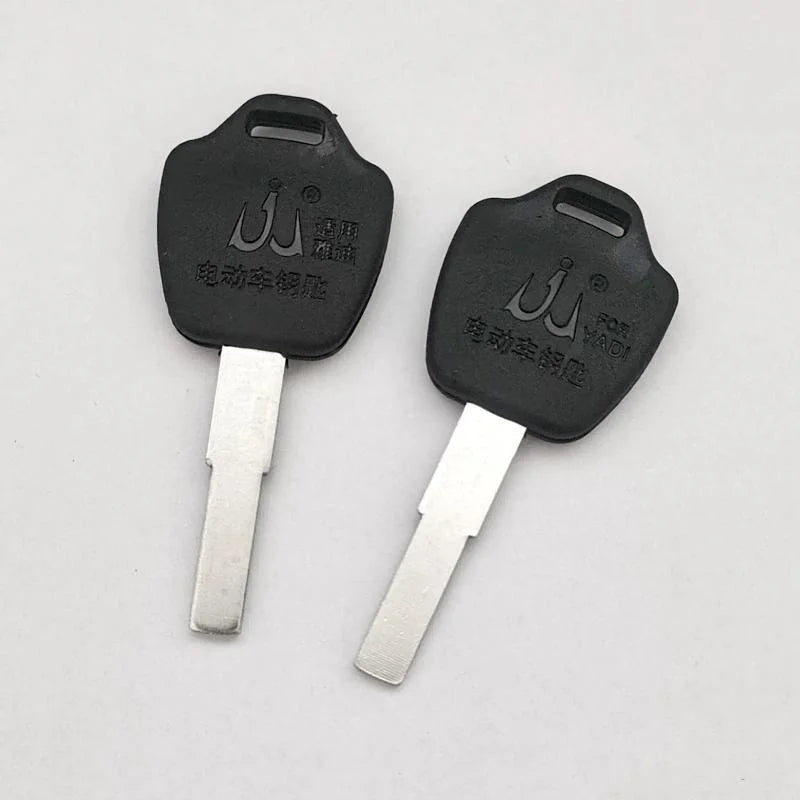 2Pcs Key Blank For Electric Bike High Quality Metal Blade Anti Corrosion For Electric Scooter Owners Locksmiths Key Duplication Oasis Select