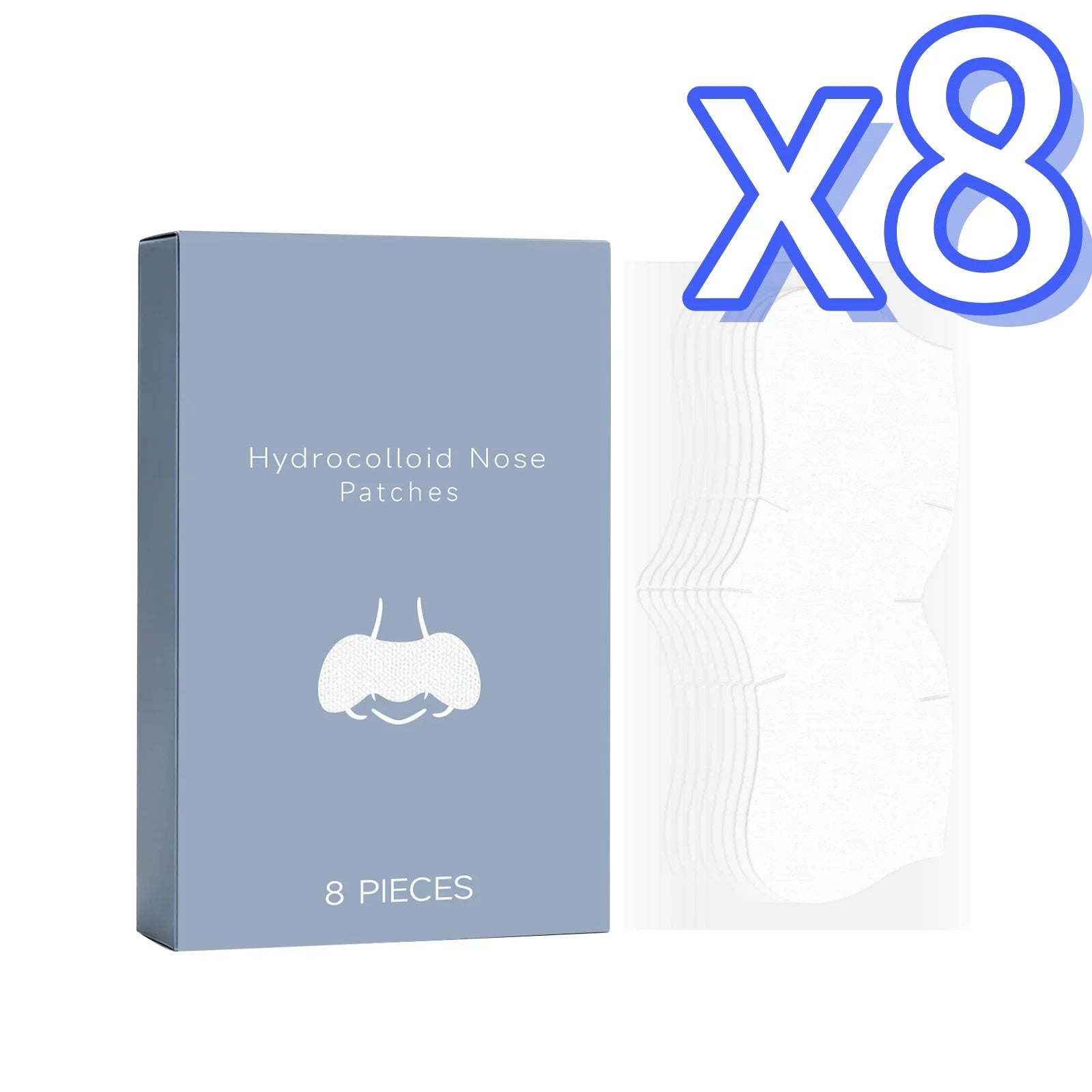 Nicotinamide Nose Patches Clean Excess Oil Unclog Pores Remove Blackheads Smooth Rough Skin Hyaluronic Acid Pore Cleansing Patch Oasis Select 8pcs Boxed X 8PCS