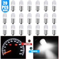 20Pcs T11 BA9S 3030 1SMD Led T4W Car Interior Dome Map Light License Plate Reverse Parking Lights Bulb Auto Door Lamp White 12V Oasis Select Default Title