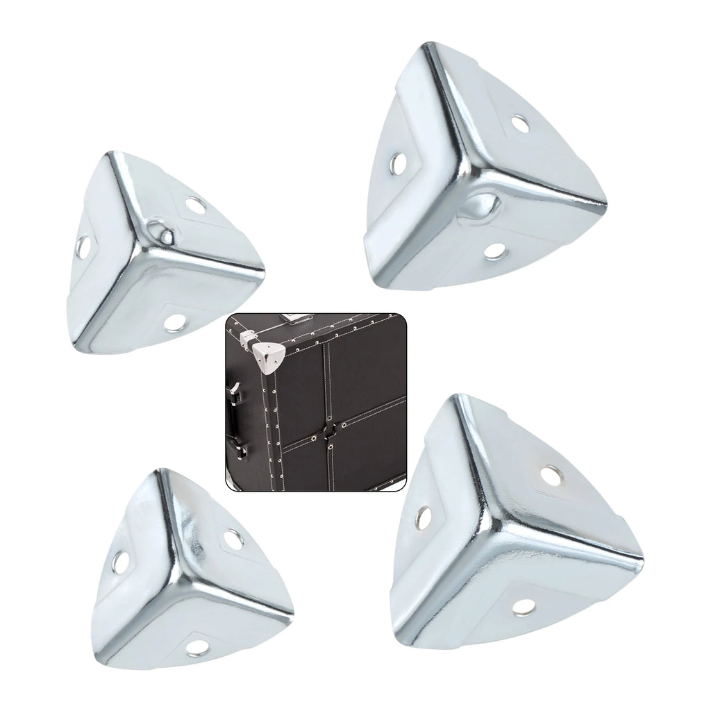 4Pcs Metal Corner Protectors for Tool Box, Flight Case & Luggage