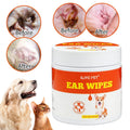 Pet Ear Wet Wipes Dog Ear Odor Remover Anti Ticks Mites Relieve Itching Non Toxic Against Infection Cat Ear Cleaning Paper100pcs Oasis Select Default Title