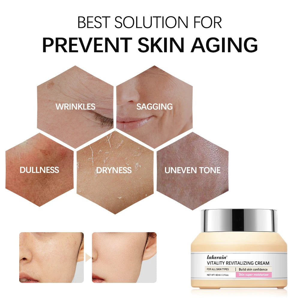 Vitality Revitalizing Cream Anti-aging facial Moisturizes Tightens The Skin To Improve Dry Skin And Fine Lines Skin Care Product Oasis Select