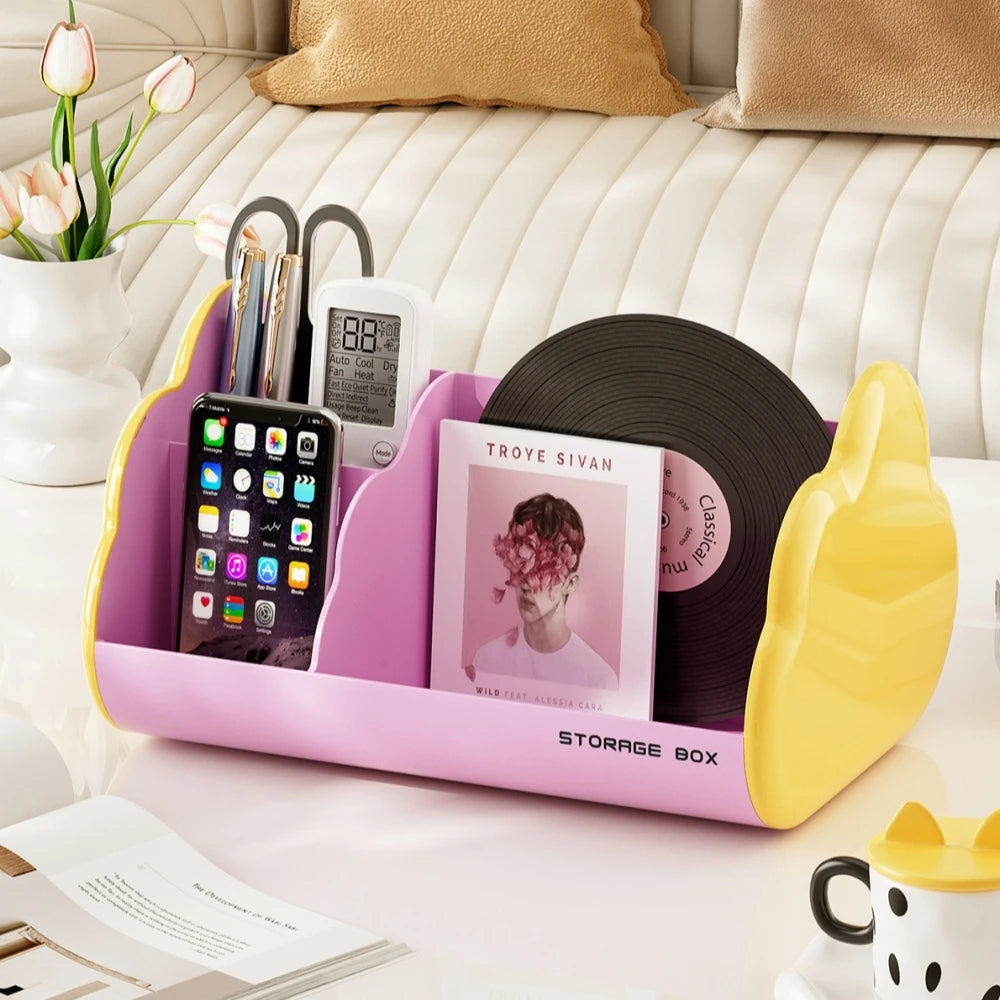 Cloud-Shaped Desk Organizer | Multi-Compartment Storage Box
