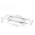1 Set Stainless Steel Over Sink Colander with Telescopic Handle - Metal Mesh Strainer Basket for Washing Fruits & Vegetables Oasis Select silvery 450mm