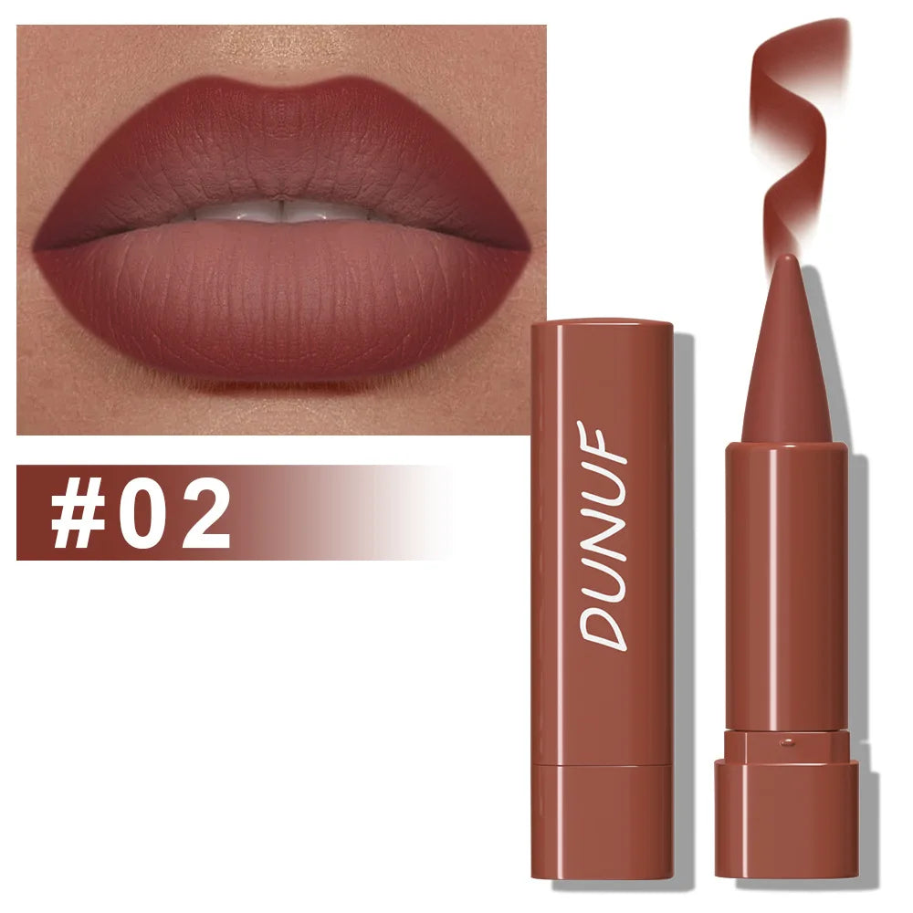 DUNUF Matte Velvet Lip Liner – 9 Colors, Waterproof & Long-Lasting