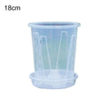 Clear Orchid Planter Pot – PP Plastic, Air Holes & Drainage