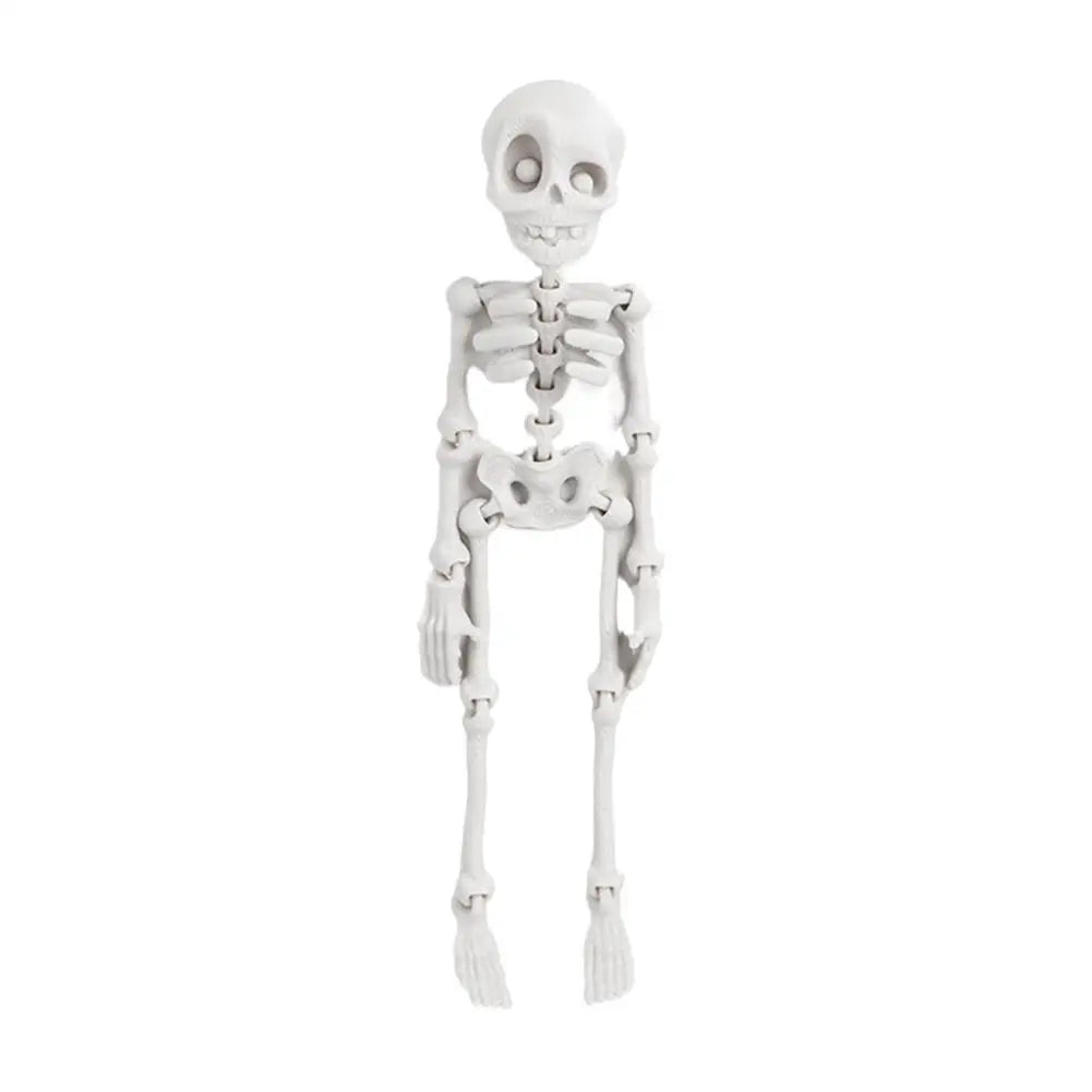 Mini Poseable Skeleton Fridge Magnet | 3D Halloween Decor