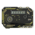 WISH Desktop Digital Clock Electronic DIY Kit Cyberpunk Innovation Clock Soldering Fabrication Kit Gaming Desktop Ornament Oasis Select Photo Color