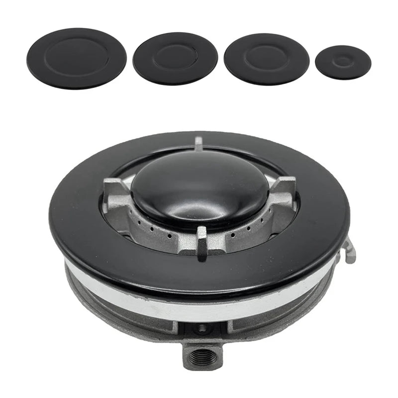 WISH 4 Pcs Cooker Hob Gas Burner Cap 55Mm 75Mm 100Mm For Oven Gas Hob Burner Crown Flame Cap Kitchen Accessories Oasis Select