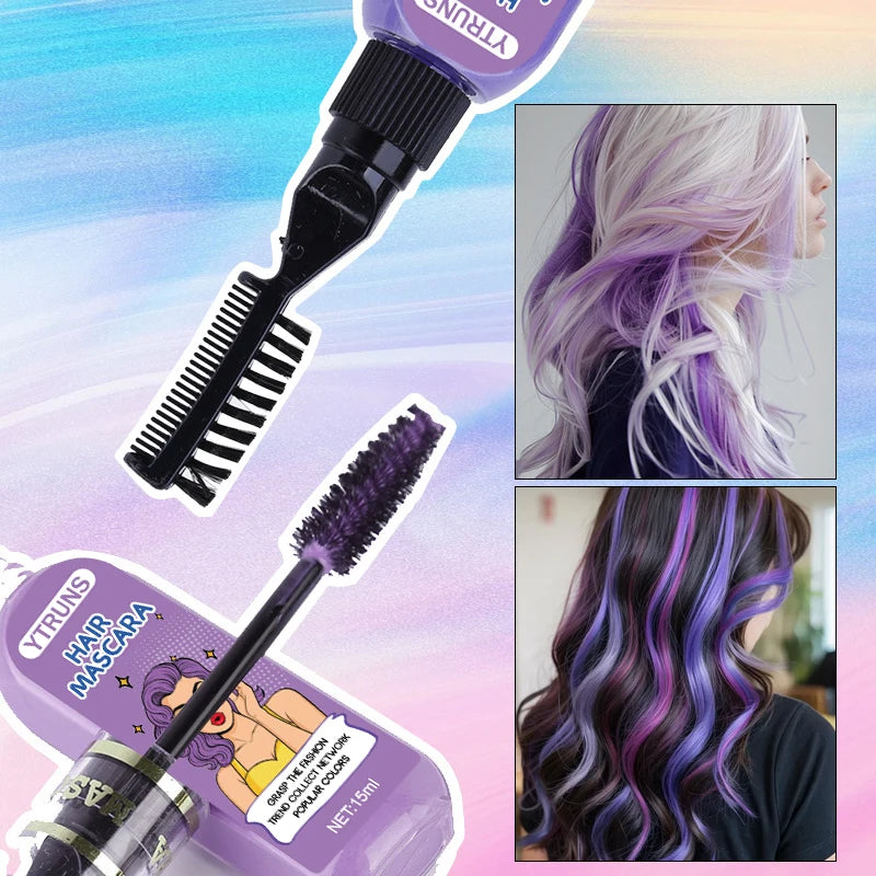 13-Color Temporary Hair Dye | Buildable Smudge-Resistant Paint