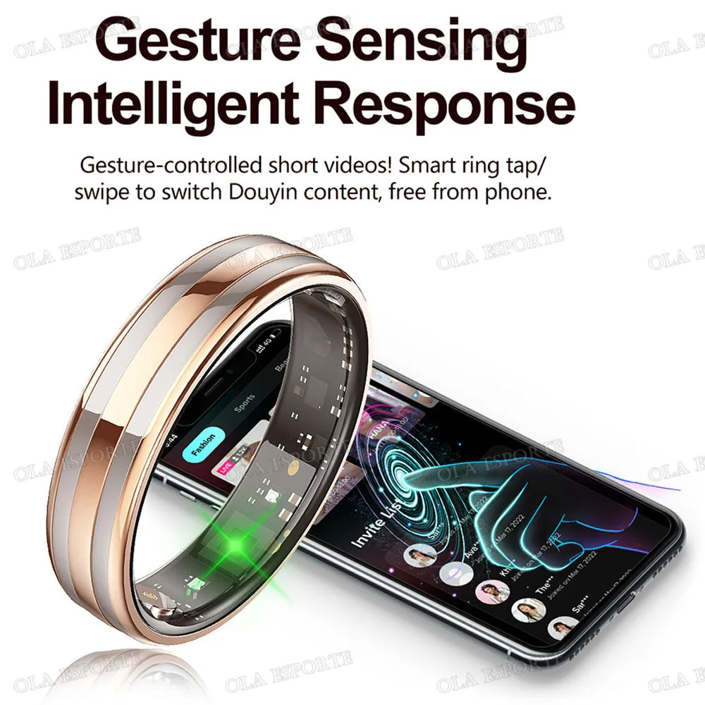 Smart Ring – Heart Rate, SpO2 & Sleep Monitor | Waterproof
