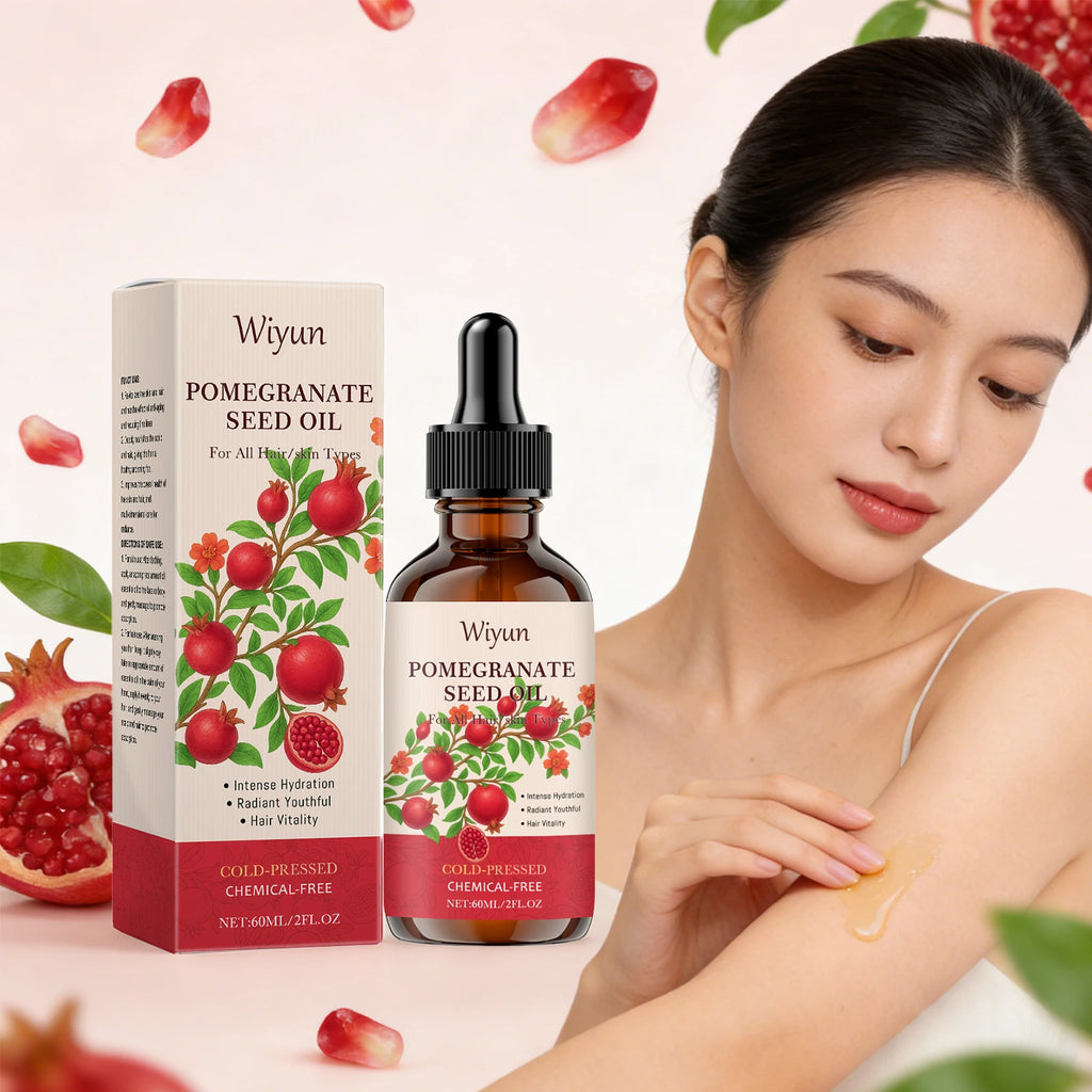 Pomegranate Seed Oil for Hair Skin Care Nourishing Scalp Increase Skin Elasticity Reduce Dryness Smoothing Cold-Pressed Body Oil Oasis Select