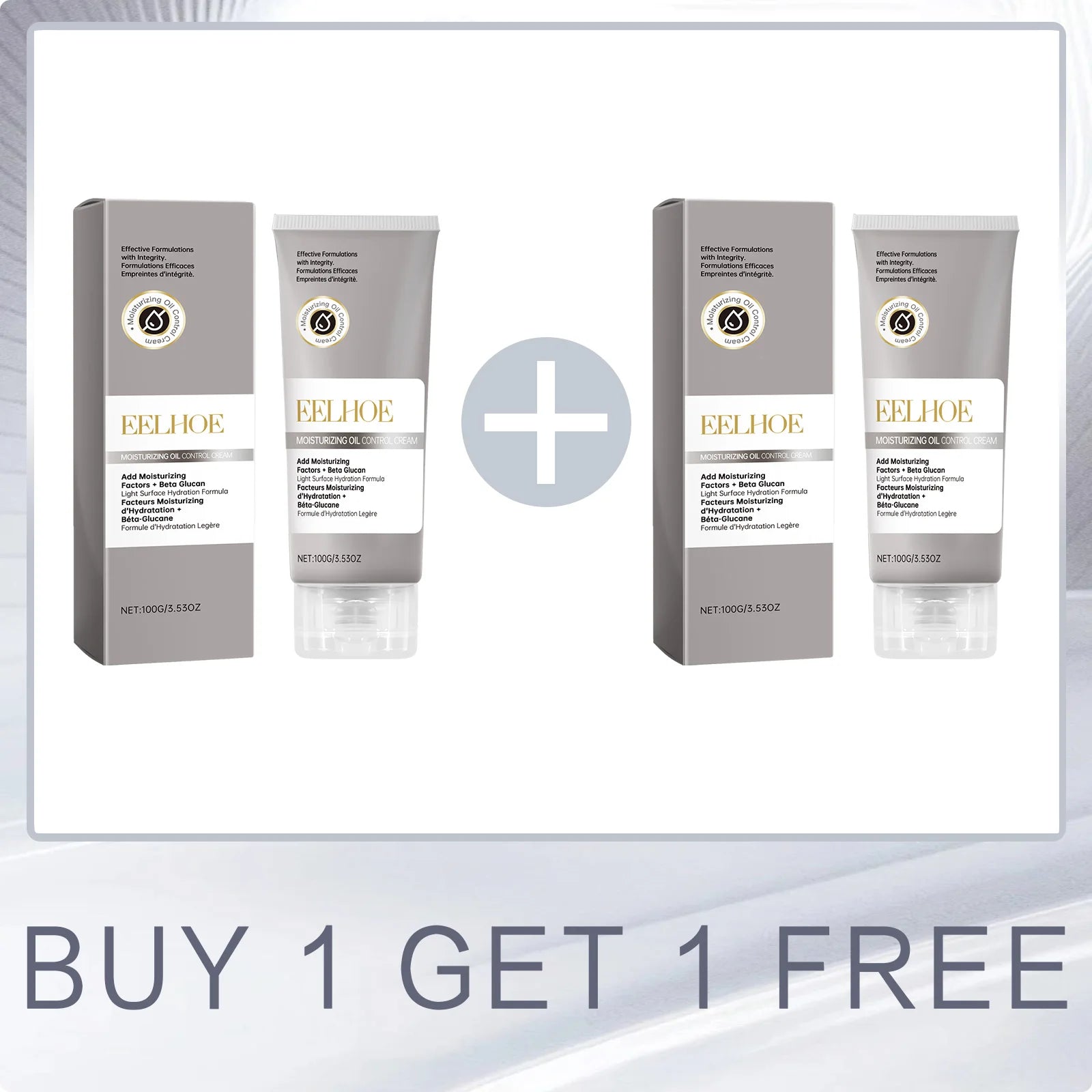 EELHOE Hyaluronic Acid & Beta Glucan Face Cream 100g Facial Moisturizer Cream Oasis Select Buy 1 for 1 Free