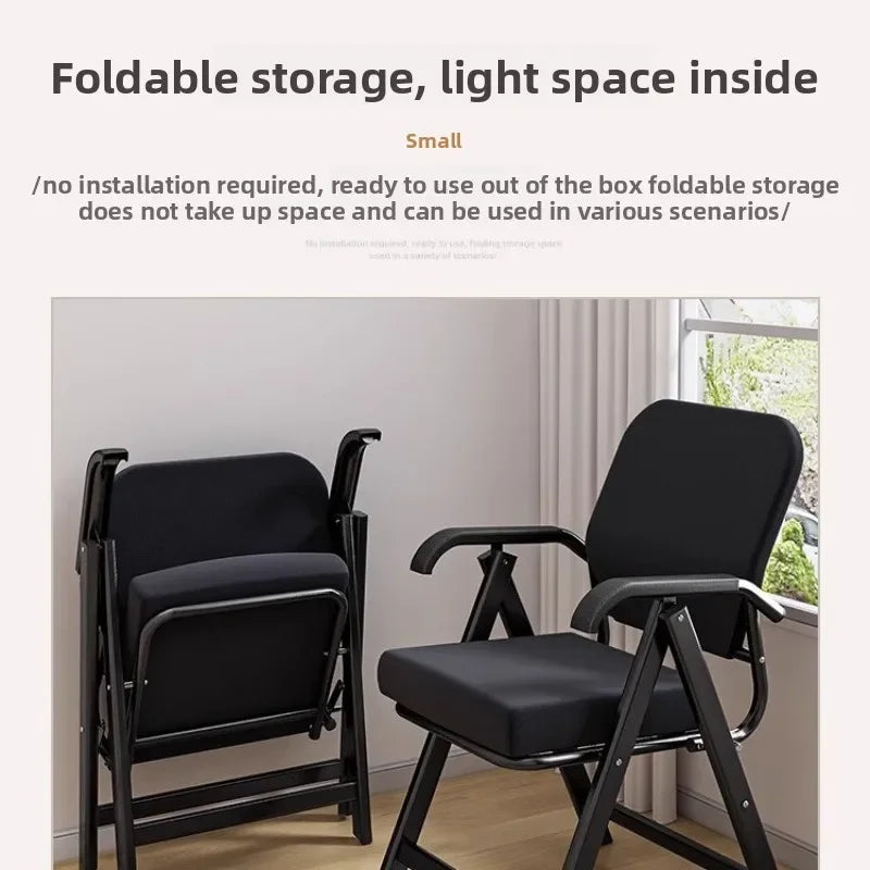Folding chair Home leisure back chair Comfortable sedentary breathable office chair Dormitory homework chair Oasis Select