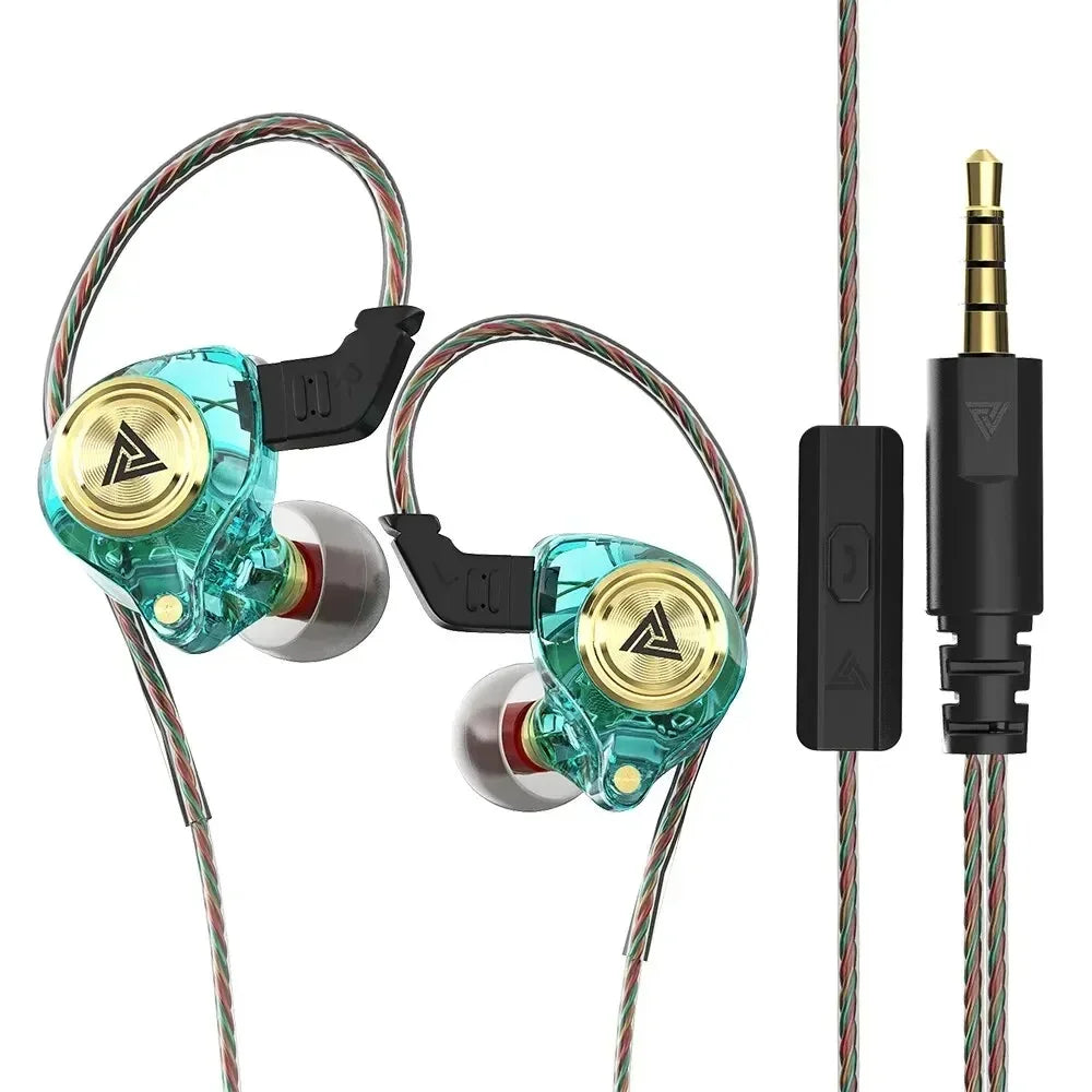 QKZ AK3 File Wired Earphone Microphone Hifi Music Monitor Bass