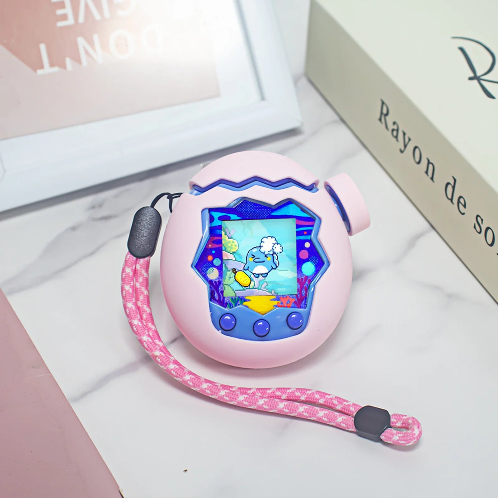 Silicone Cover with Thumb Grips & Lanyard Soft Silicone Case Silicone Full Cover Case for Tamagotchi Paradise Game Accessories Oasis Select