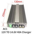 12V to 14.6V 40A-80A Lifepo4 Charger 10V-16V Battery Charger RVs Boat Car Dual Battery System for Lifepo4 Lithium Battery Oasis Select 12V-14.6V40A Charger