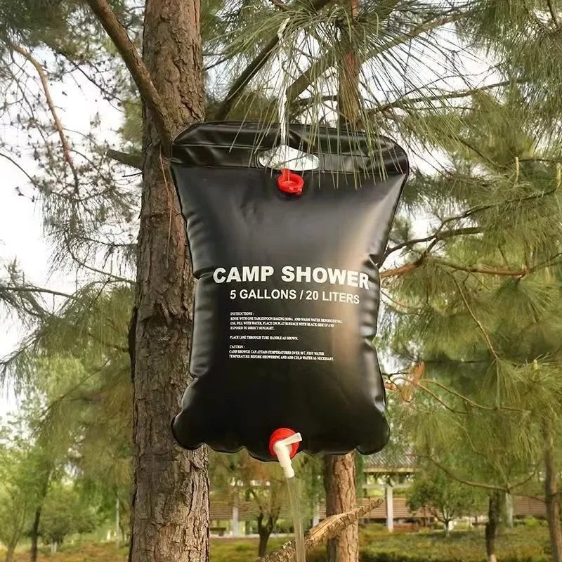 Outdoor Camping Bath Bag 20L Solar Hot Water Bag Outdoor Bath Shower Portable Shower Water Storage Bag Oasis Select