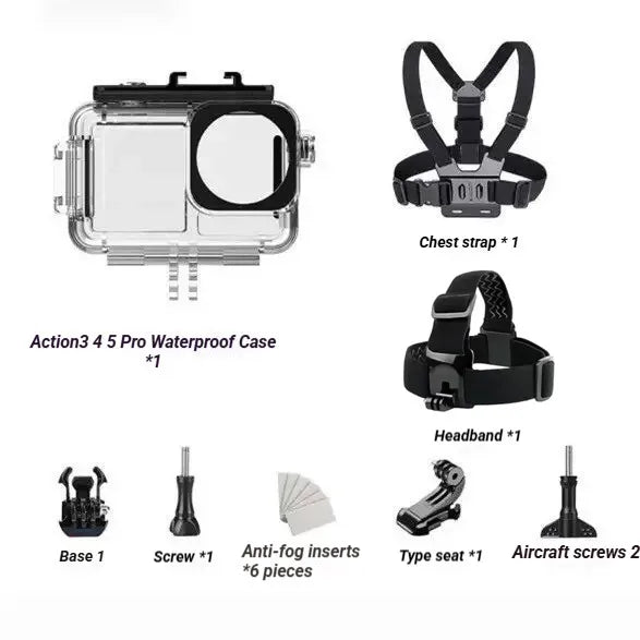 DJI OSMO Action 3/4/5 Pro 40M Waterproof Diving Housing Case