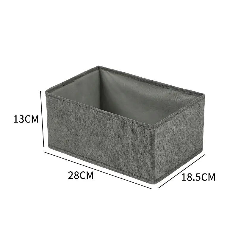 Clothes Organizer Storage Box Underwear Bra Socks Cabinet Drawer Organizer T-Shirt Storage Basket Wardrobe Storage Organizers Oasis Select M Gray