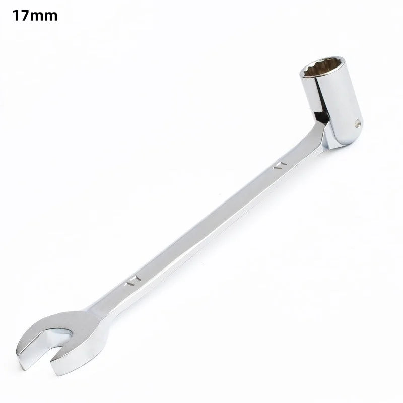 Double End Swivel-Socket Wrench Tool Activity Sockets Set Tools,Metric Swivel Head Flexible Socket Wrench Spanner CRV Steel Tool Oasis Select 17mm