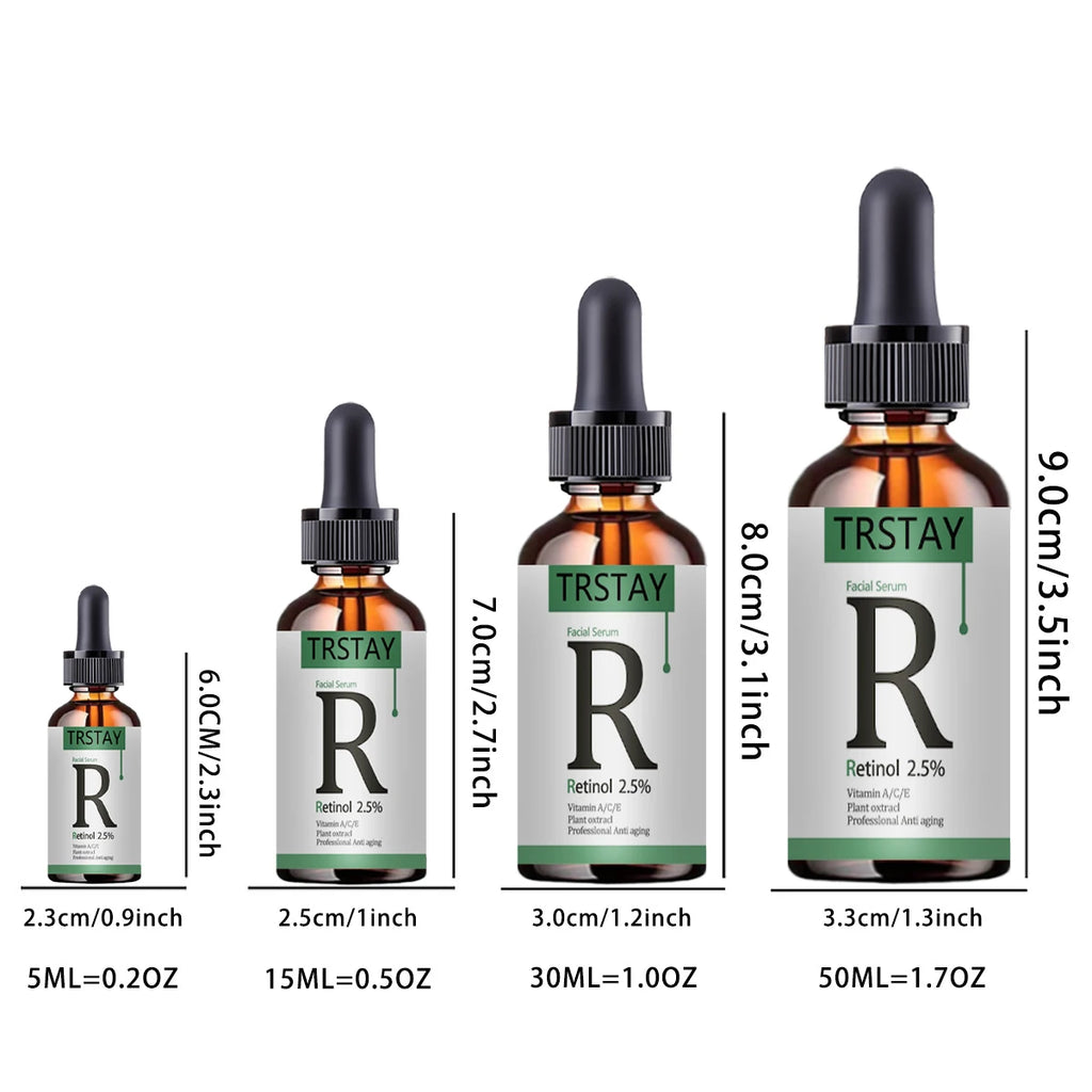 Retinol 2.5% Vitamin C/A Facial Wrinkle Alleviating essence Remove Dark Spot Collagen Brightening Facial essence Oasis Select