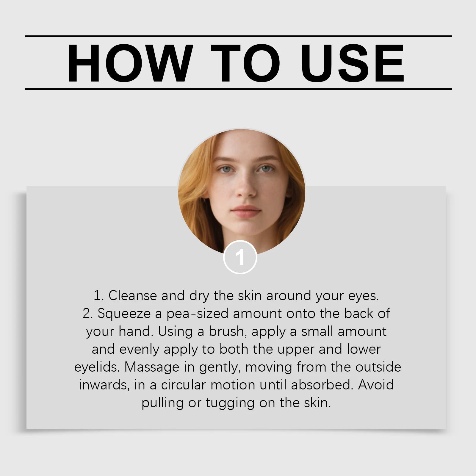 Instant Tighten Eye Cream with Brush Anti Puffiness Dark Circles Moisturizing Reduce Fine Lines Wrinkles Nourishing Massage Oasis Select