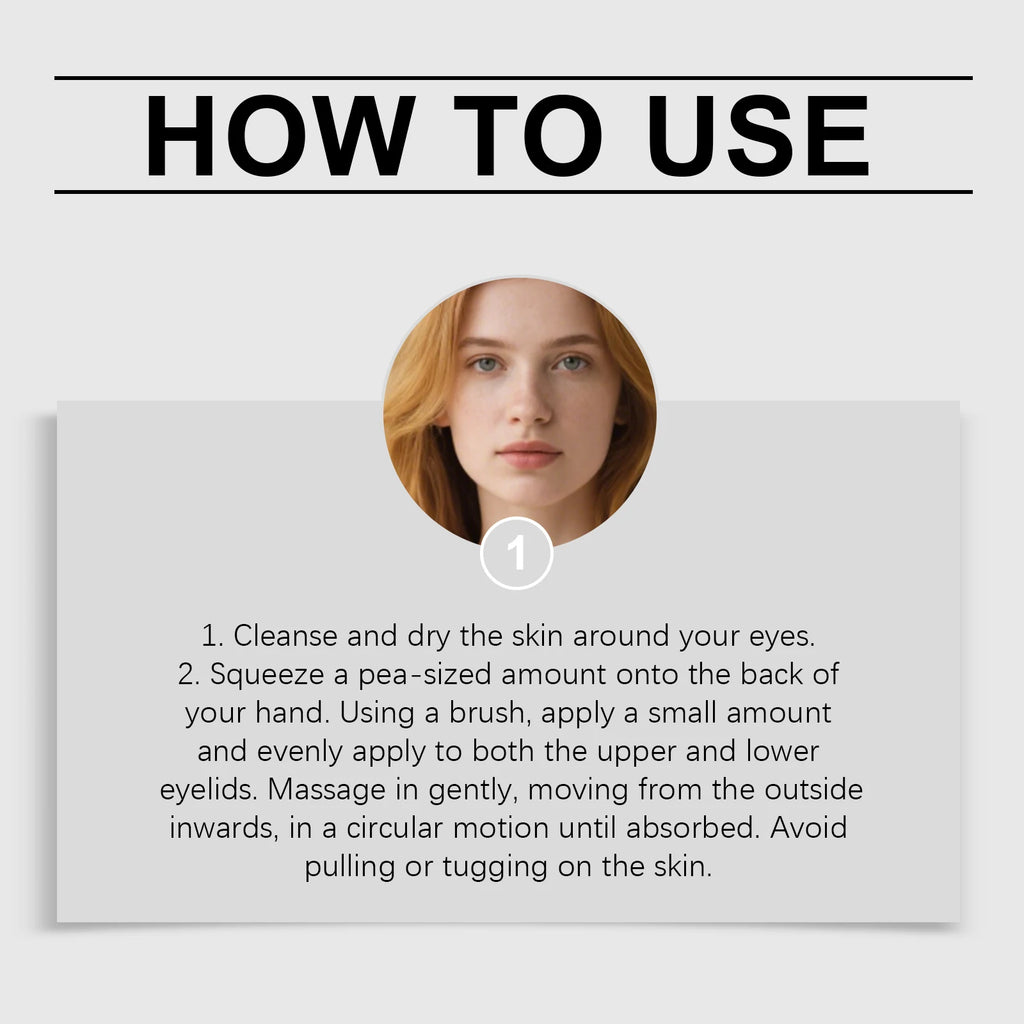 Instant Tightening Eye Cream with Brush – Anti-Puffiness 30g Eye Tightening Cream Oasis Select