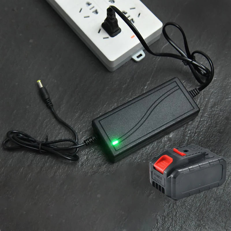 Charger For Lithium Ion 21V 2A Adapter Round Hole Universal Electric Wrench Angle Grinder Electric Saw Lithium Battery Charger Oasis Select