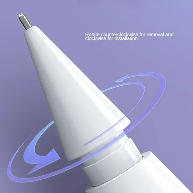Metal Precise Control Fine Point Tips for Apple Pencil 2/1 Gen iPencil Nibs Upgraded Replacement Tip For iPad Pro Pencil Nib Oasis Select