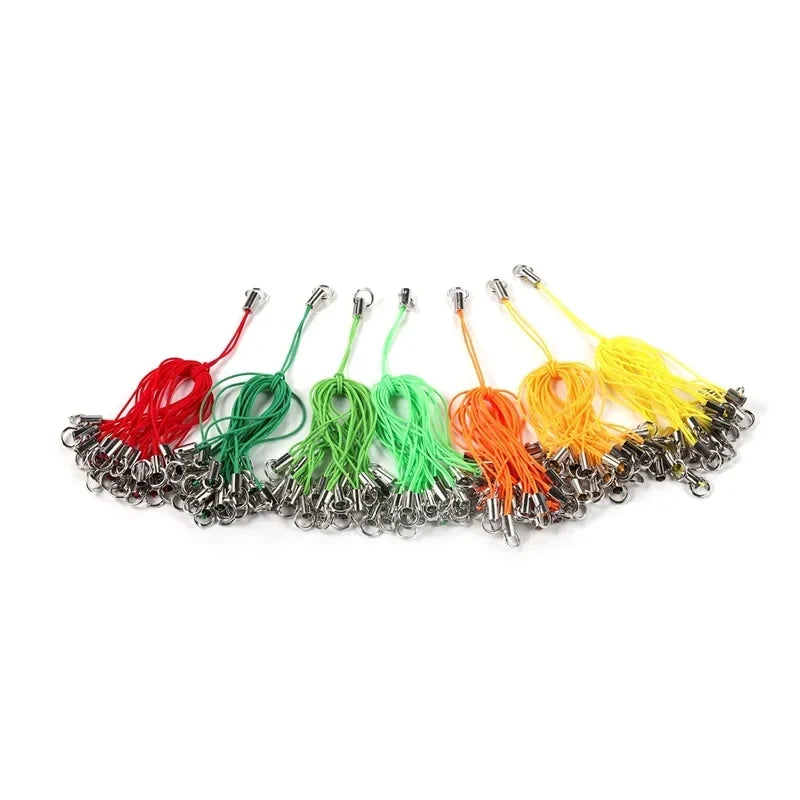 50/100pcs Wire Cord Mobile Phone Craft Pendant Lanyard DIY Handmade Materials Key Ring DIY Toys Pendant Clips Lanyard Accessorie Oasis Select
