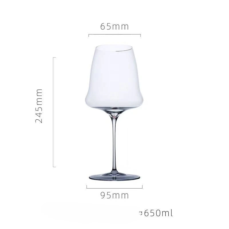 Luxury Superior Drinkware Cloud Wine Glass Thin Rod Extremely Thin Handmade Bar Party Champagne Glass Cups Tall Wine Glass Gift Oasis Select 650ml 1PCS