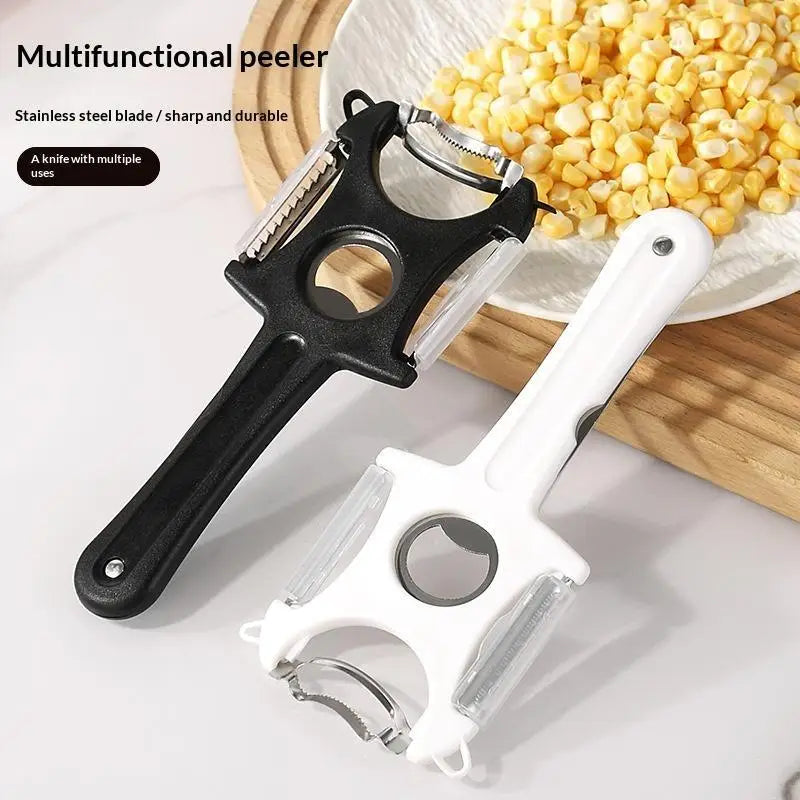 6 In 1 Creative Stainless Steel Fruit Peeler Handheld Vegetable Peeling Tool Plastic Separator Fruit Cutter Kitchen Tools Oasis Select