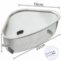 Kitchen Sink Drain Basket Stainless Steel Triangle Food Vegetables Peel Egg Filter Storage Organizer Kitchen Shelf Rack Drainier Oasis Select Suspension type