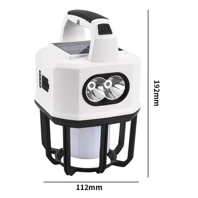 SHINEKNOT Solar Camping Lantern – LED Light & USB Power Bank