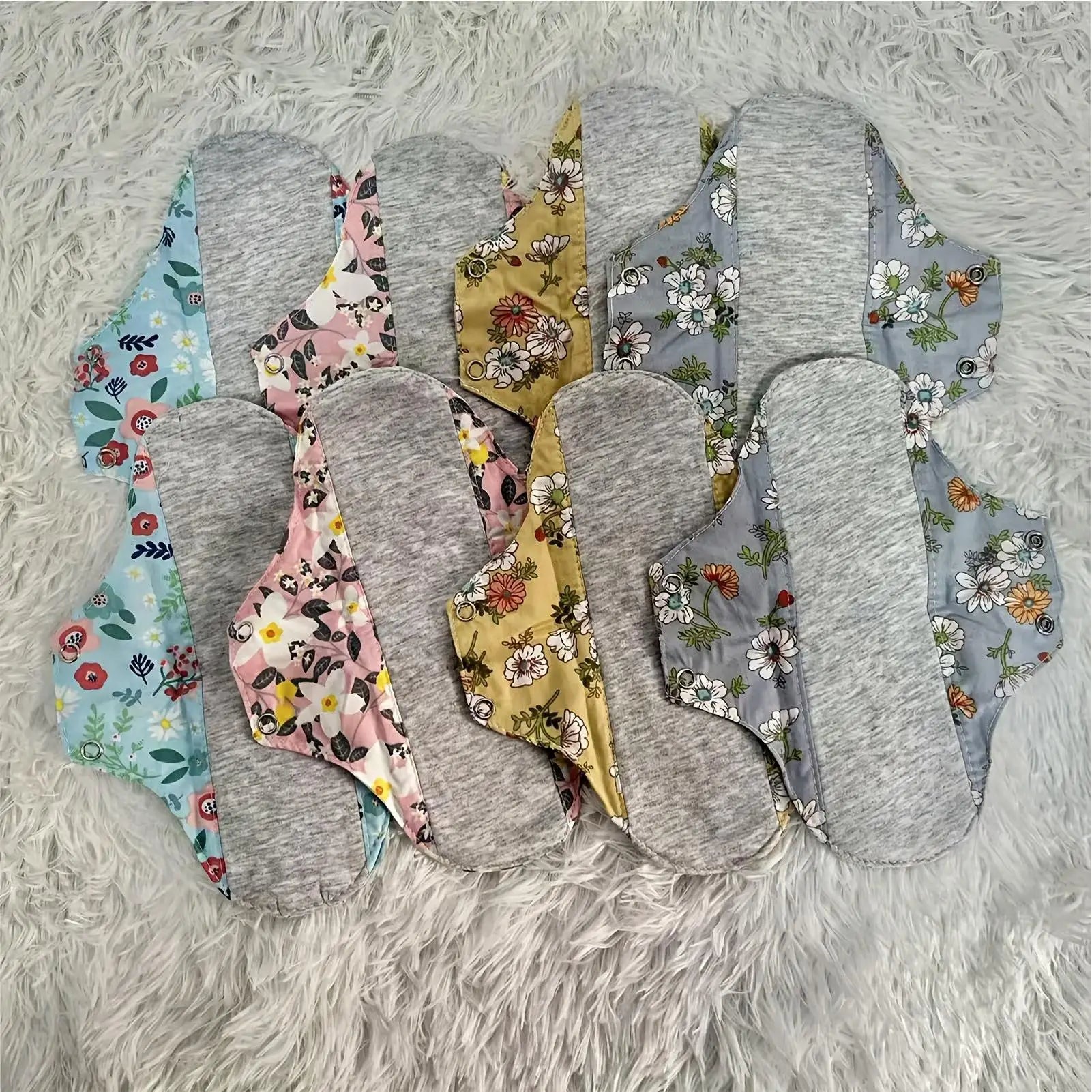 Sanitary Pads 4pcs Reusable Leak Proof Sanitary Pads Menstrual Cloth Pads Washable Breathable Cloth Menstrual Gaskets Oasis Select