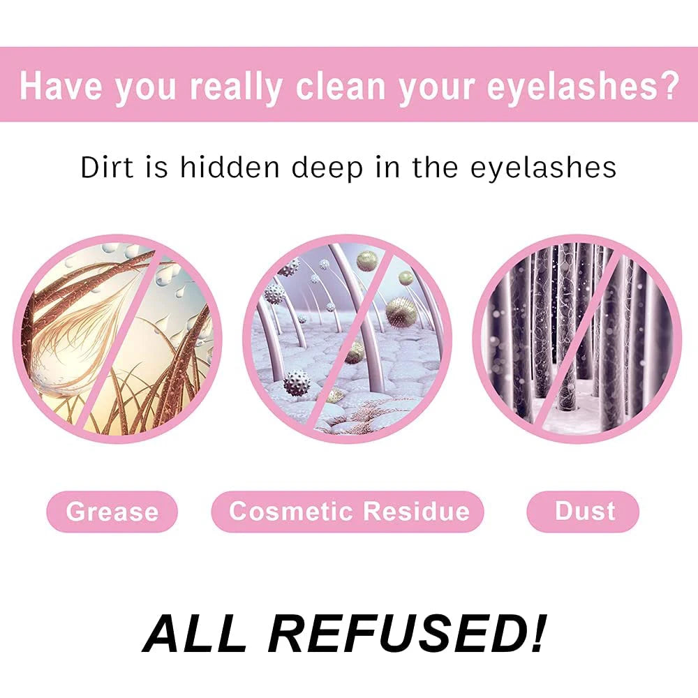 Eyelash Cleanser Gentle and non-irritating formula Deep Clean Cleanser For Makeup Tools Mascara Remover Salon Home Use Rich foam Oasis Select