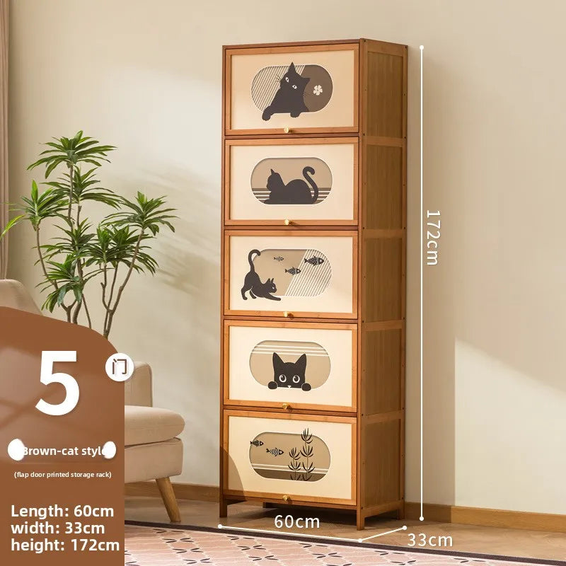 Bookcase integrated whole wall combination full wall bookcase display cabinet locker bookshelf against wall solid wood cabinet Oasis Select Brown 5-60