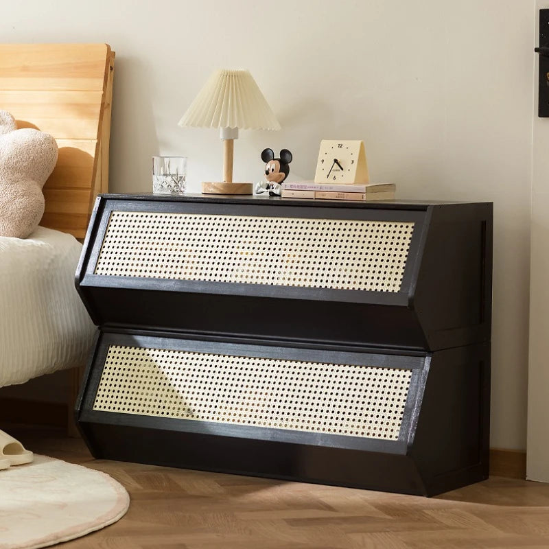 Creative bedside table, simple modern bedroom, household bedside storage, lockers, cabinets, rental room can be stacked Oasis Select