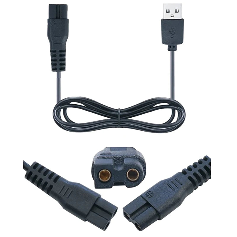 Electric Clippers Pet Shaver USB Charger Charging Cable Power Cord For C6/C7 Hair Trimmer Part Oasis Select