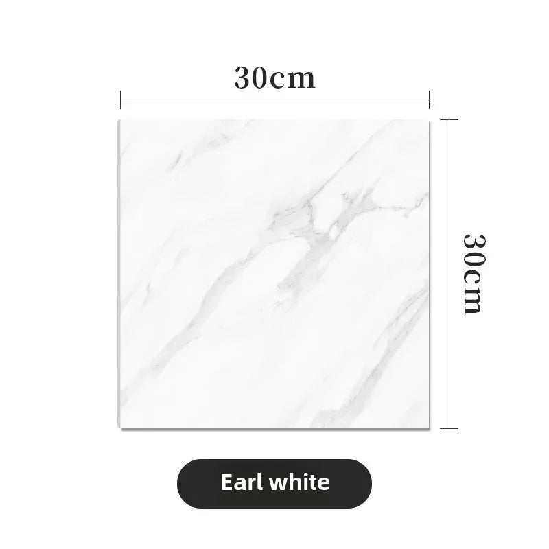 10-40PCS Marble Style Self-adhesive Floor Stickers Thickened Wear-resistant PVC Flooring Mats for Household Use Easy To Install Oasis Select