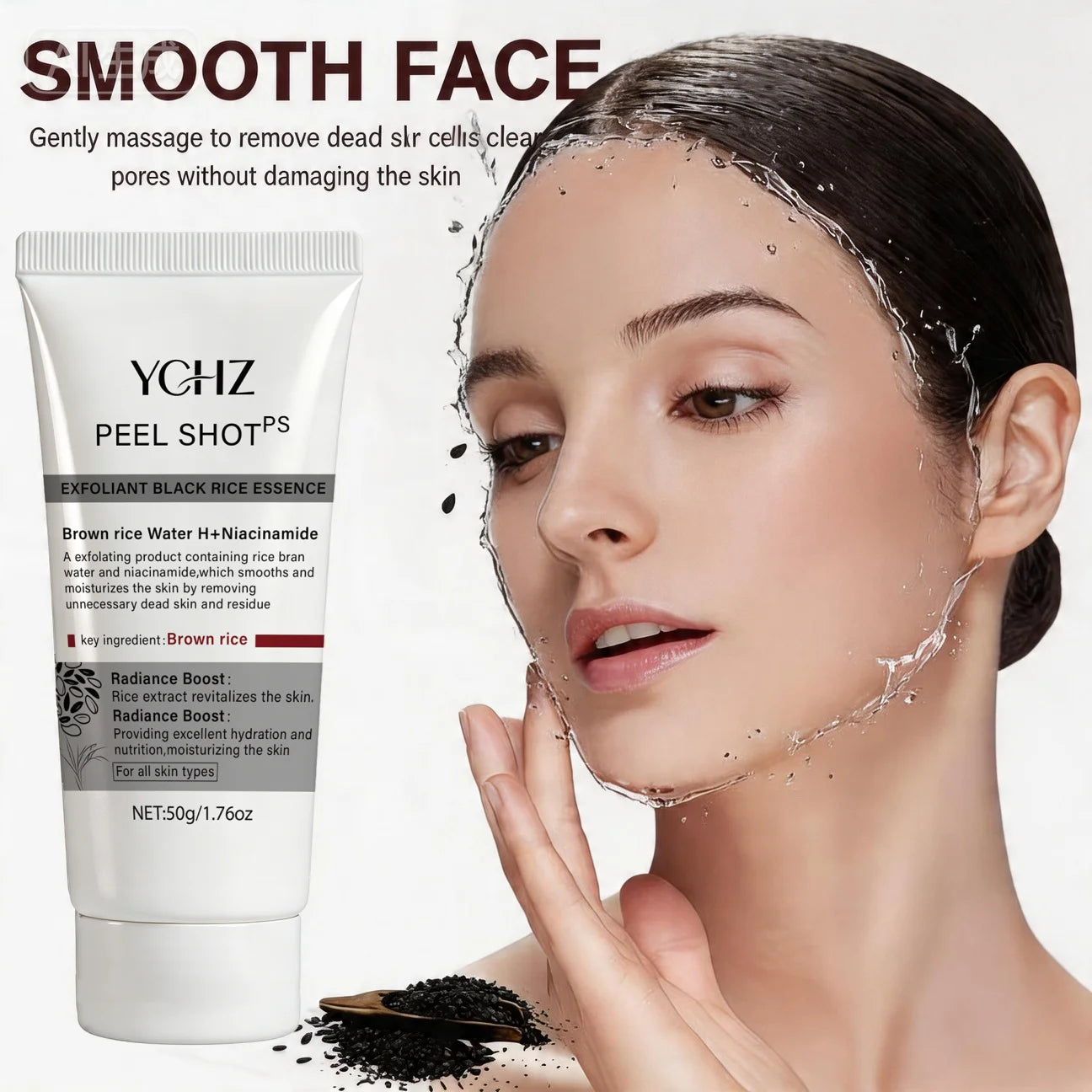 Brown Rice Exfoliating Gel – Smooth & Moisturize Skin | YCHZ Face Exfoliating Gel Oasis Select