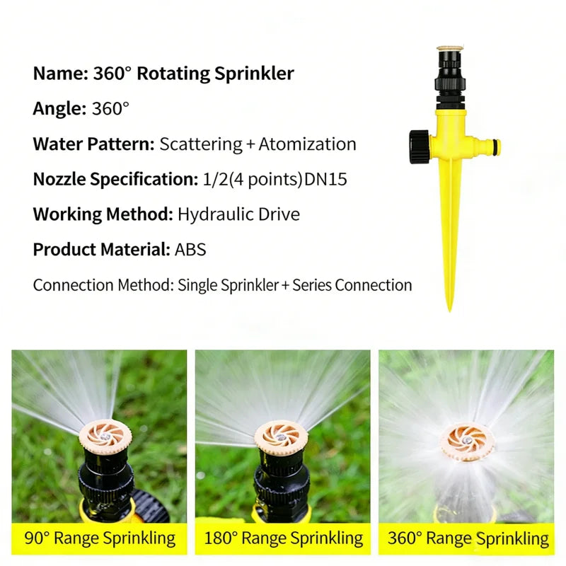 360° Adjustable Spike Dripper Sprinkler | Garden Irrigation
