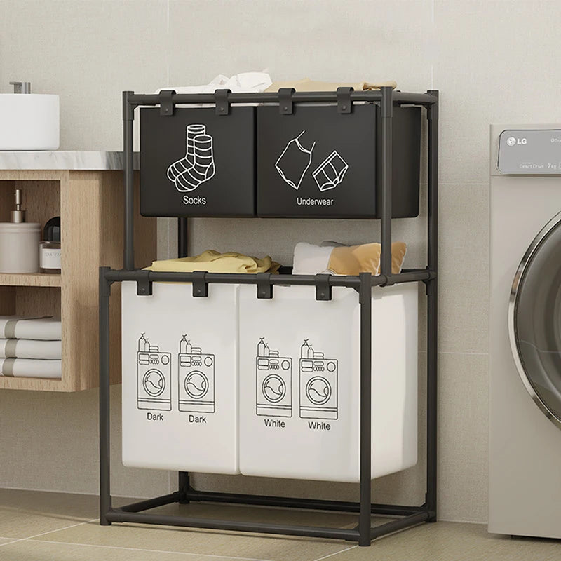 Foldable Laundry Basket with Lid – Multi-Use Storage Bin